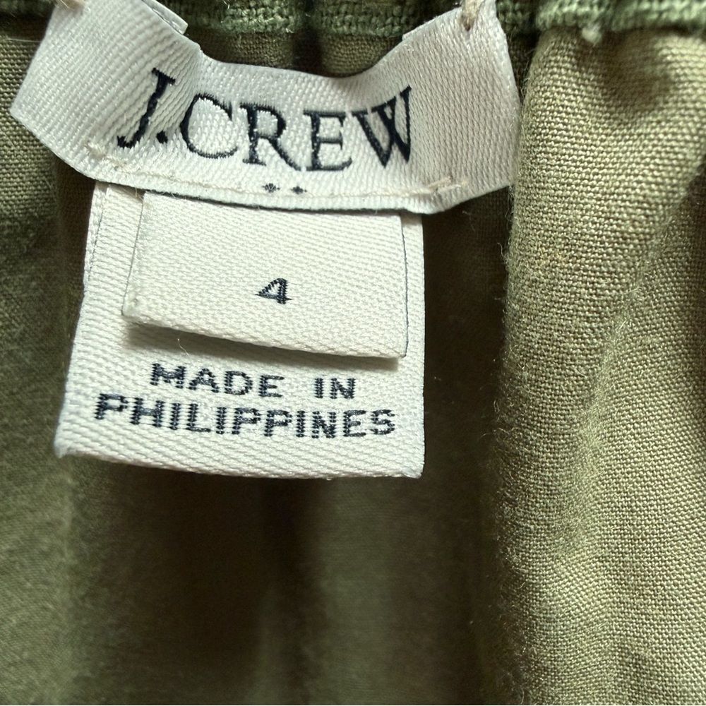 J. Crew linen cotton scalloped skirt - Picture 2 of 4